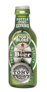 History & Heraldry Top Bloke Tony bottle opener keyring