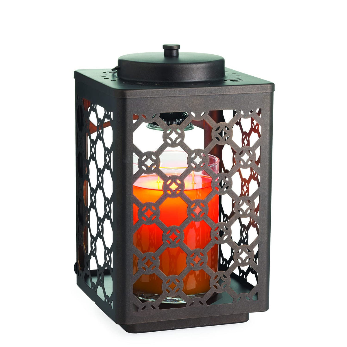 Candle Warmers Etc. bronze geometric candle warmer lantern
