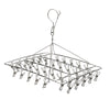 Laundry Mate Sock Hanger With 40 Pcs Clothes Pegs Stainless Steel Drying Rack Airer for Baby Clothes, Socks & Underwear With 360° Rotating Swivel Hook Durable & Rust-proof Including 40 Laundry Peg