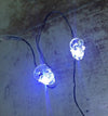 20 white LED skull battery Halloween string lights