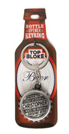 Top Bloke Bottle Top Design Key Ring Bottle Opener - Personalised to The Name of"Christopher"