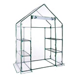 GardenKraft 10739 Walk-In Greenhouse / 4 Sturdy Mesh Shelves For Plants / UV Resistant & Tear Resistant Transparent PVC Cover / Strong Powder Coated Steel Frame