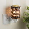 Candle Warmers Etc. Pluggable Wax Warmer, Fragrance Releasing Decorative Plug-In Nightlight Warmer, Moroccan Metal