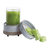Candle Warmers conical white 2-in-1 wax and jar candle warmer