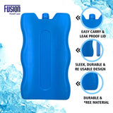 Six-pack reusable freezer ice blocks for cool bags and lunch boxes
