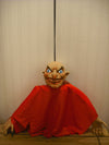 Hanging demon Halloween decoration with red cape – 57cm