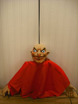 Hanging demon Halloween decoration with red cape – 57cm
