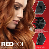 Red Hot black 2200W hair dryer with diffuser and concentrator