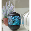 Airomé Petal Cut Metal Essential Oil Diffuser|250 mL Humidifying Ultrasonic Aromatherapy Diffuser 8 Colorful LED Lights, Up to 24 Hours Intermittent & Continual Mist Auto Shut-Off, Black and Bronze