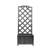 My Garden 120cm wooden lattice planter with trellis