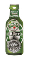 Top Bloke Bottle Top Design Key Ring Bottle Opener - Personalised to The Name of"Graham"