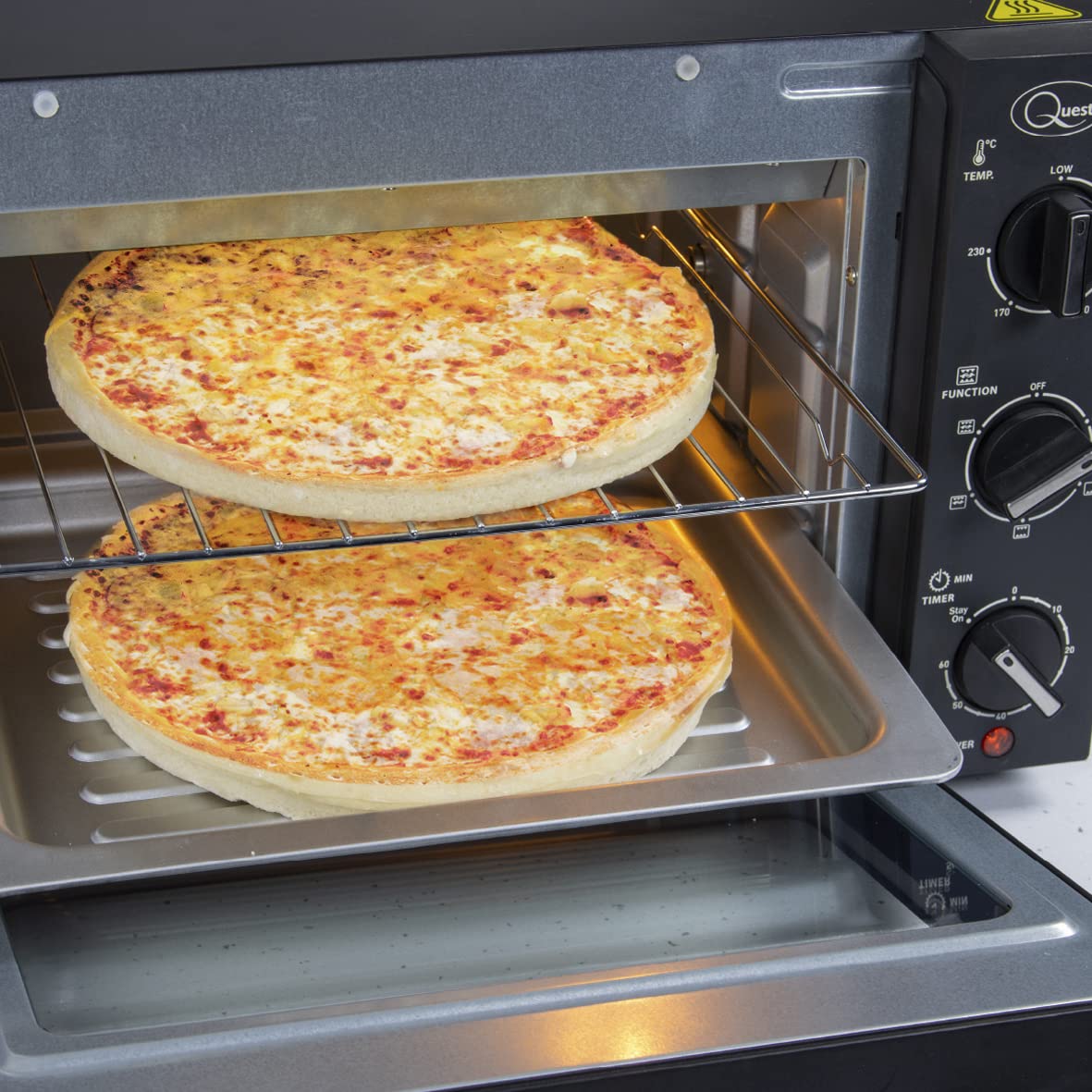 Quest 20L mini countertop oven with rotisserie