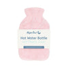 Night Owl blush pink faux fur 2 litre hot water bottle