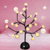 37cm warm white battery-operated LED rose tree
