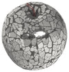 Black mosaic glass apple ornament 9cm