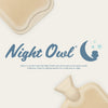 Night Owl 64109 Hot Water Bottle with Cream Faux Fur Cover / 32.5cm / 2 Litre Capacity / Provides Warmth and Pain Relief