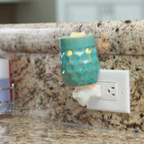 Candle Warmers Etc. Honeycomb Turquoise plug-in fragrance warmer