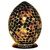 30cm black mosaic glass egg table lamp