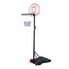 Global Gizmos 54049 Premium Adjustable Basketball Hoop/Set Between 1.79 To 2.13 Metres/Wheels For Added Portability/Steel Tubing & Rim With PE Backboard & Base/Weather Resistant Net