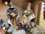 Light Up Nativity Scene with Porcelain Figurines - 98077