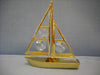 HARTES 24k GOLD PLATED SAIL BOAT WITH SWAROVSKI CRYSTALS