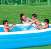 Bestway Family Pool Deluxe, rectangular pool for children, easy to assemble, blue, 305x183x56 cm