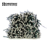 200 warm white LED chaser Christmas lights – 13.9m