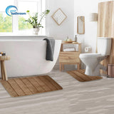 Your Bathroom champagne two-piece memory foam bath mat set
