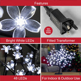 Mains-powered blossom tree with 5m lead wire