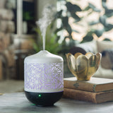 Airomé Champagne Palmette 250ml cut-metal ultrasonic essential oil diffuser