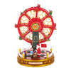 The Christmas Workshop 81300 Revolving Musical Ferris Wheel / Light Up Christmas Decoration / 10 x Multi-Coloured LED Lights / Plays 8 Different Classic Christmas Songs / 27cm x 19cm