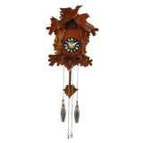 Widdop W6754 wooden quartz cuckoo clock with birds