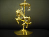 Lesser & Pavey gold-plated carousel horse with Swarovski crystals