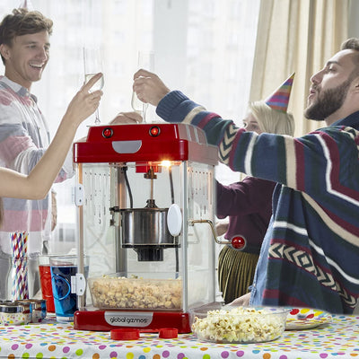 Global Gizmos Giant Cinema Style Popcorn Maker / Extra Large Capacity / Movie Nights, Sleepovers, Kids Parties