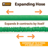 15m expandable garden hose with 7-function spray gun