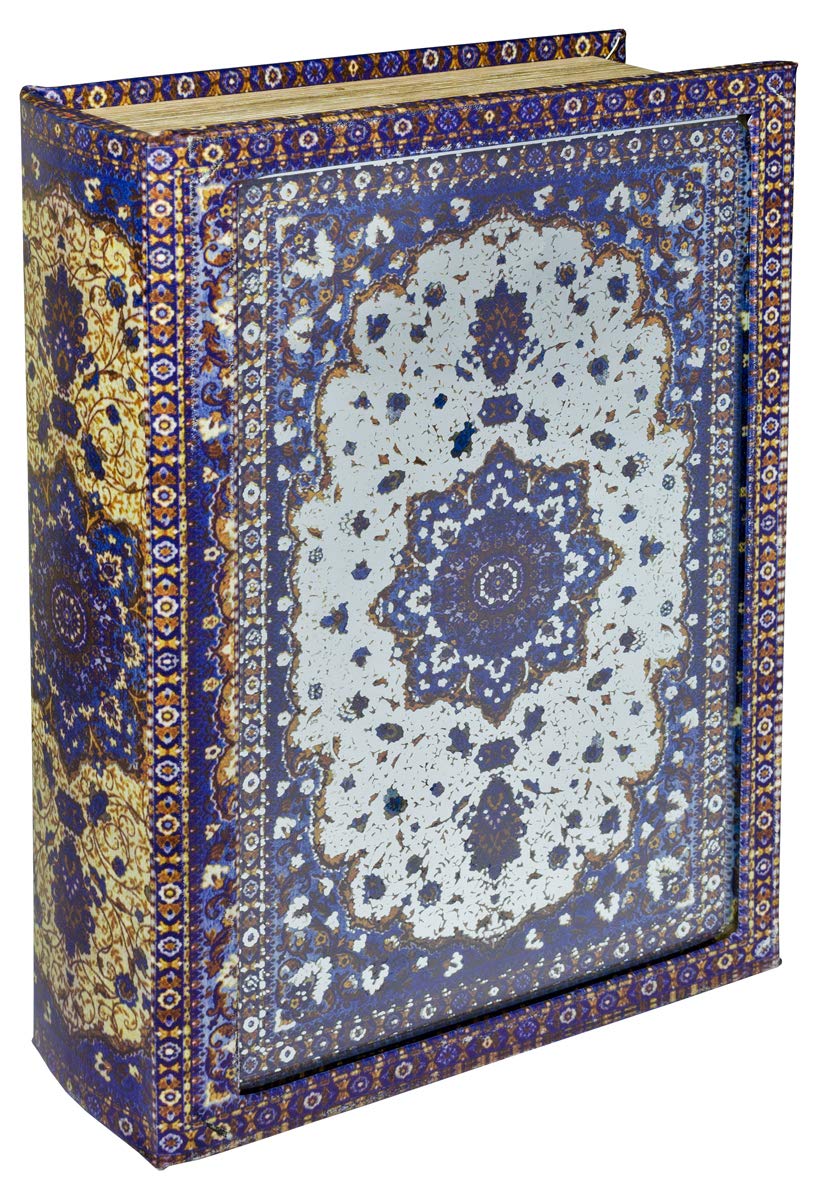 Blue Venetian mirrored storage book box
