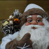 45cm natural hessian Santa Claus Christmas figure