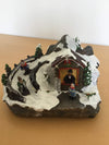 Premier LED cabin ski slope scene, battery operated