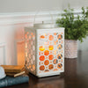 Candle Warmers Garden candle warmer lantern in brushed champagne