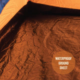 Milestone two-person pop-up dome tent with porch