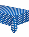 Royal Blue Decorative Dots Table Cover