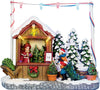 15cm B-O Led Xmas Shop w-Child