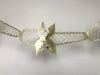 HARTES Cream & Gold Foil Christmas Ceiling Decorations (Square Garland)