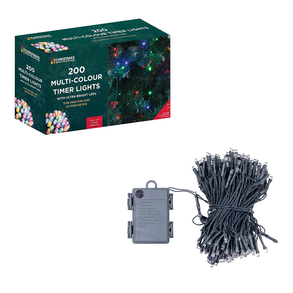 The Christmas Workshop 71160 multicolour battery lights