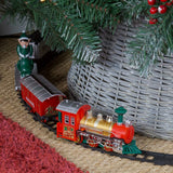 Animated Christmas elf train set with 4m track