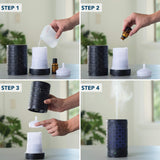 Airomé Twilight 100ml cut-metal ultrasonic essential oil diffuser
