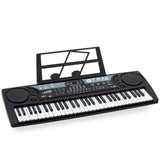 Toyrific Academy of Music | Kids Keyboard with Microphone, 61 Key, Musical Instrument Electric Piano and Lightweight Multi-Functional Music Station, Black