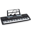 Toyrific Academy of Music | Kids Keyboard with Microphone, 61 Key, Musical Instrument Electric Piano and Lightweight Multi-Functional Music Station, Black