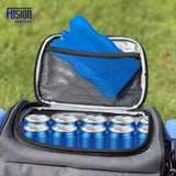 Six-pack reusable freezer ice blocks for cool bags and lunch boxes