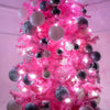 The Christmas Workshop 70870 6ft Pink Christmas Tree/Slim Artificial Pre-Lit Indoor Tree/Includes Folding Stand / 560 Tips & 110 LED Lights